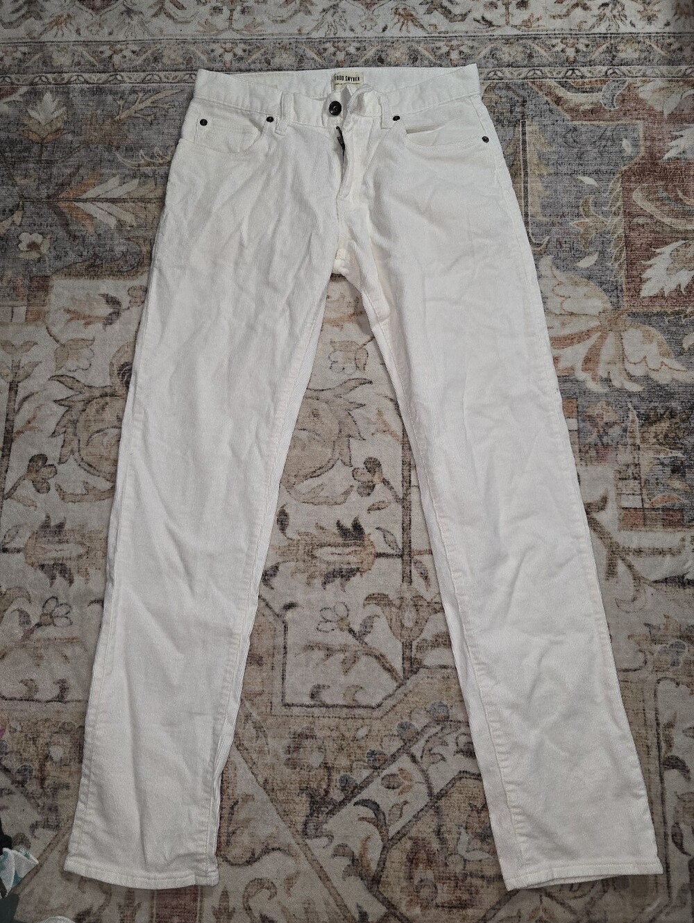 Todd Snyder Men's Off-White Corduroy Pants